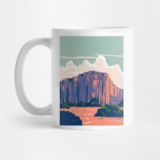 Talampaya National Park in La Rioja Province Argentina WPA Art Deco Poster Mug